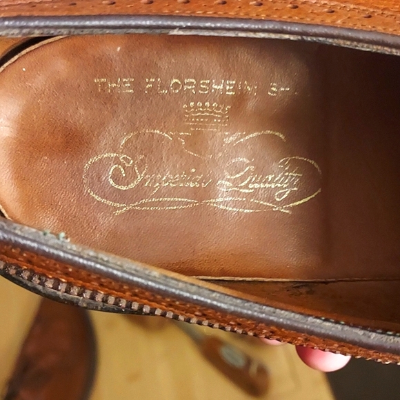 Florsheim Imperial Shoe - Walnut Brown Full Brogue Wingtip 11 C 601123 - Picture 8 of 8